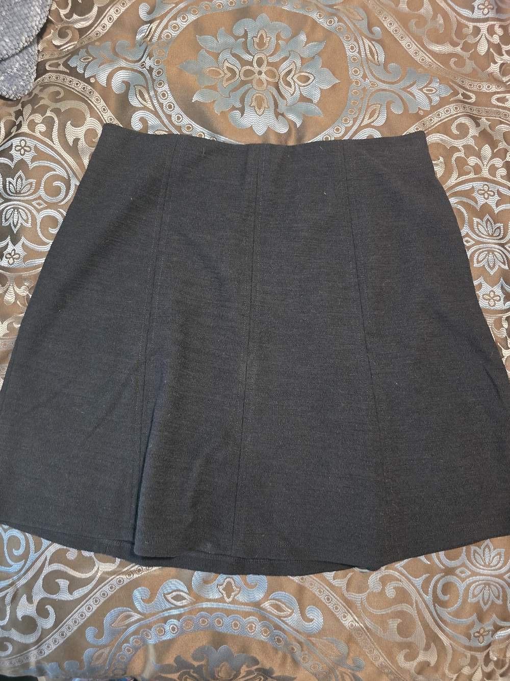 LOFT Black A-Line Mini Skirt